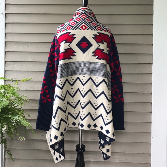 ‼️SOLD‼️ NWT Aztec Cardigan with Pinwheel Sleeves - Picture 4 of 6